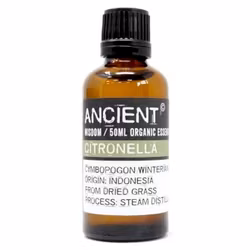 Citronella Organic, Eterisk Olja 50ml, Ancient Wisdom