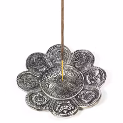 8 buddhistiska auspicious tecken rökelsehållare, Metall