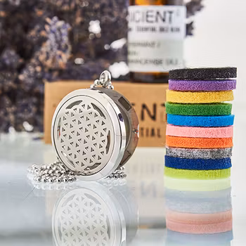 Aromahalsband Flower of Life 30mm