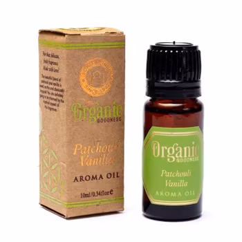 Patchouli Vanilla Organic Doftolja, 10ml Song Of India