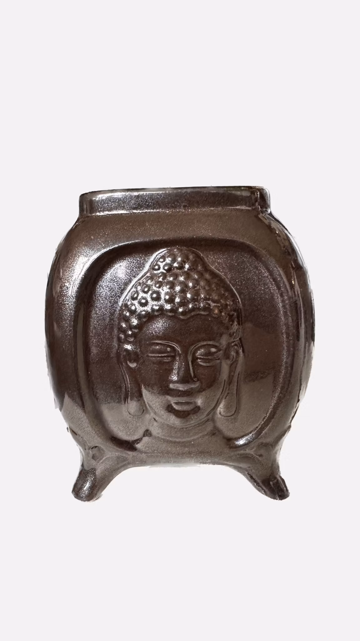 Buddha Relief keramik brons, Aromalampa