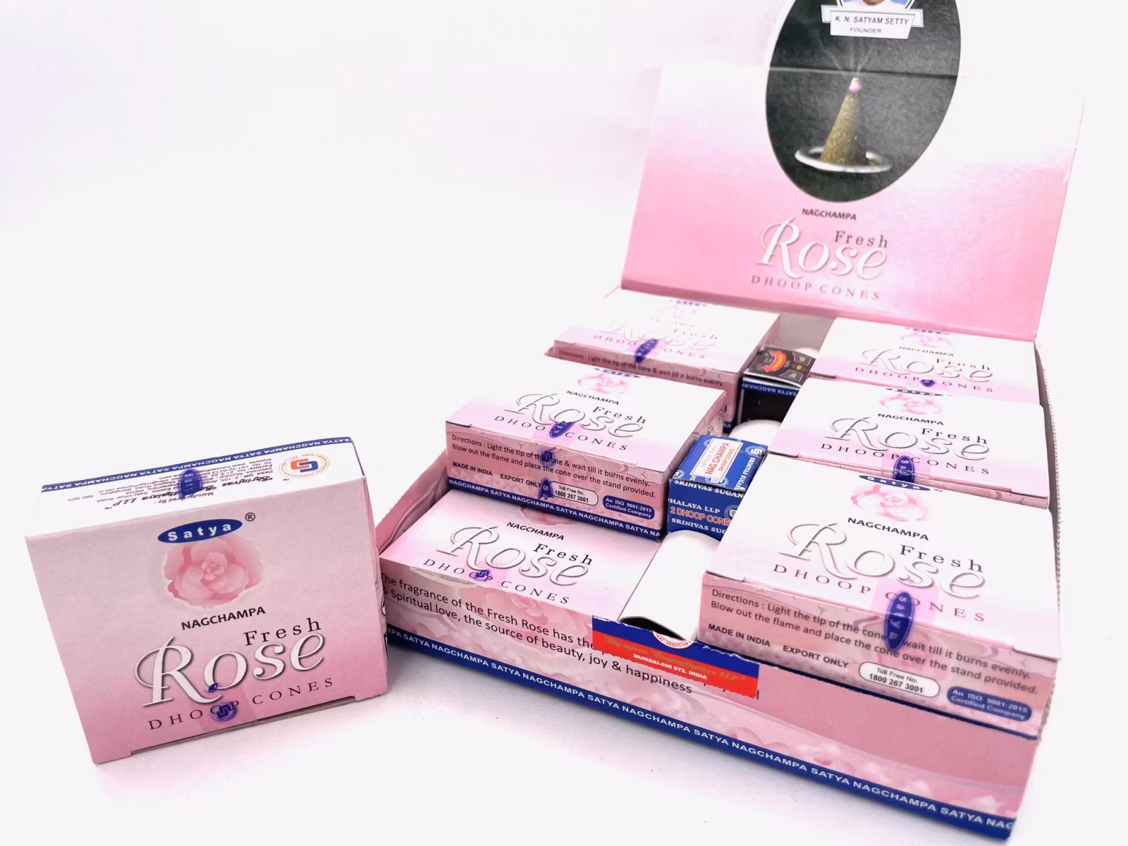 Fresh Rose, Dhoop rökelsekoner, Satya