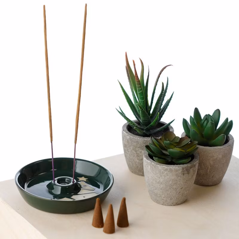 Julgran Grön, Rökelsehållare rund