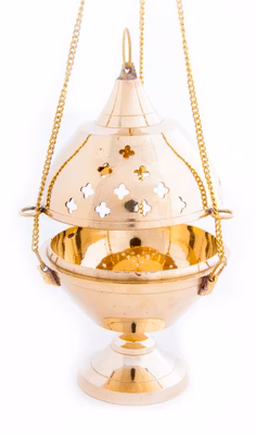 Hängande rökelsekärl mässing