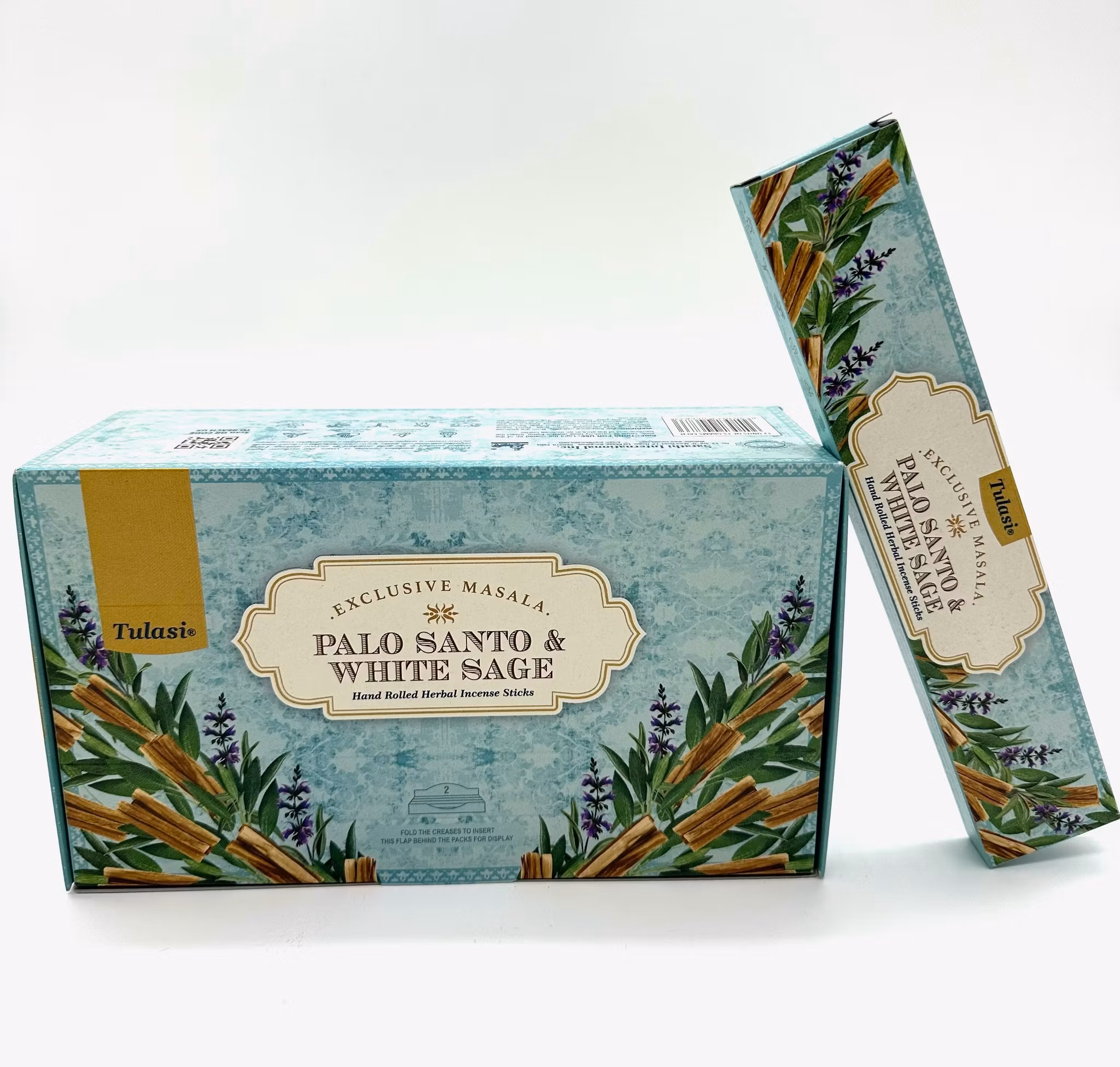 Palo Santo & White Sage Exclusive Masala, rökelse, Tulasi