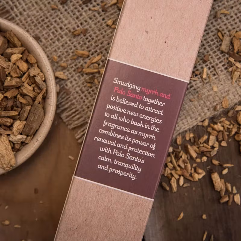 Palo Santo & Myrrh, rökelsepinnar, Sagrada Madre