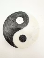 Rund rökelsehållare Yin Yang, Täljsten