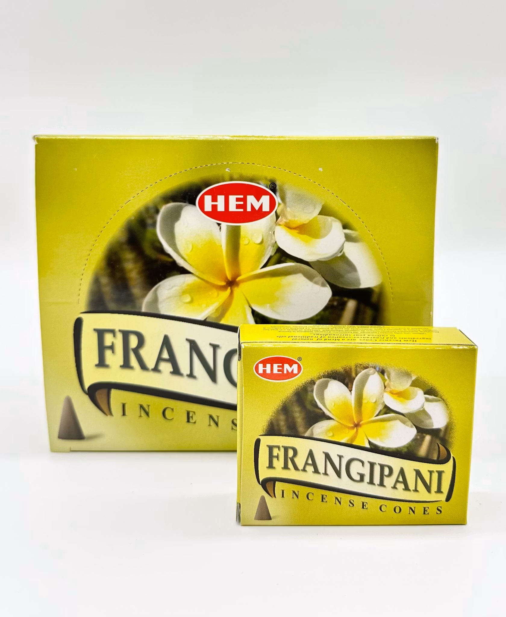 Frangipani, rökelsekoner, HEM