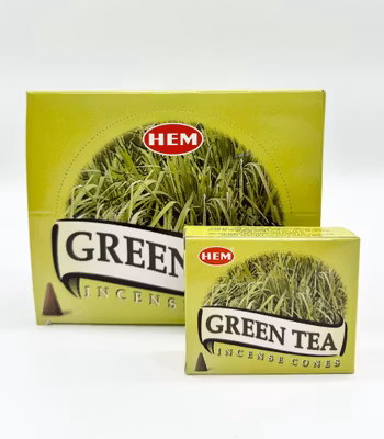 Green tea, rökelsekoner, HEM