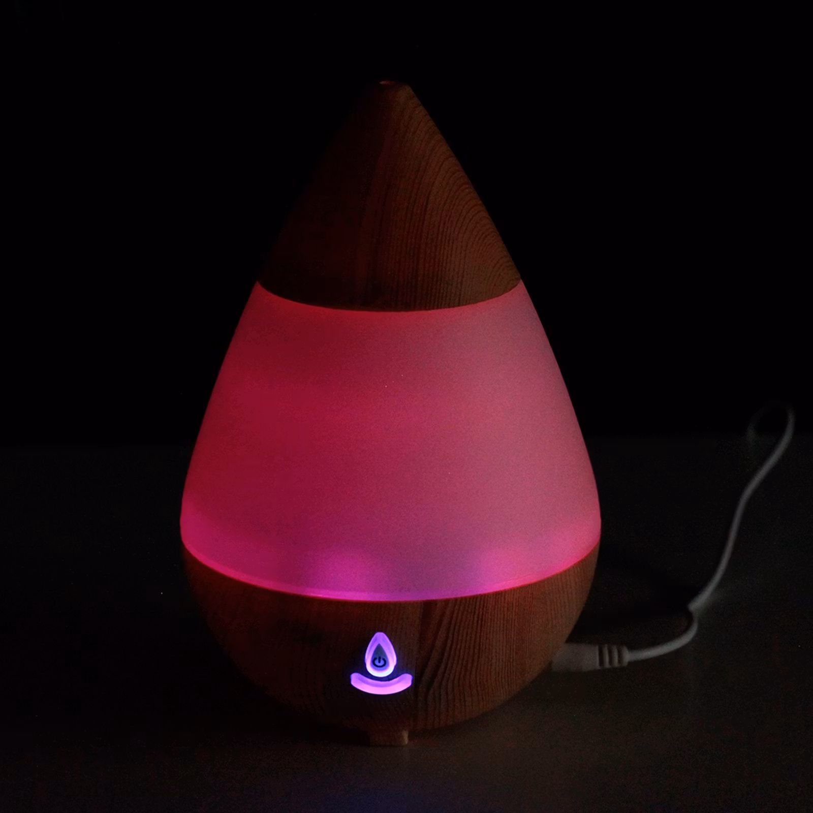 Teardrop Aroma Atomiser, Elektrisk Aromalampa USB färgspel