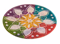 Mandala flerfärgad, rökelsehållare Täljsten