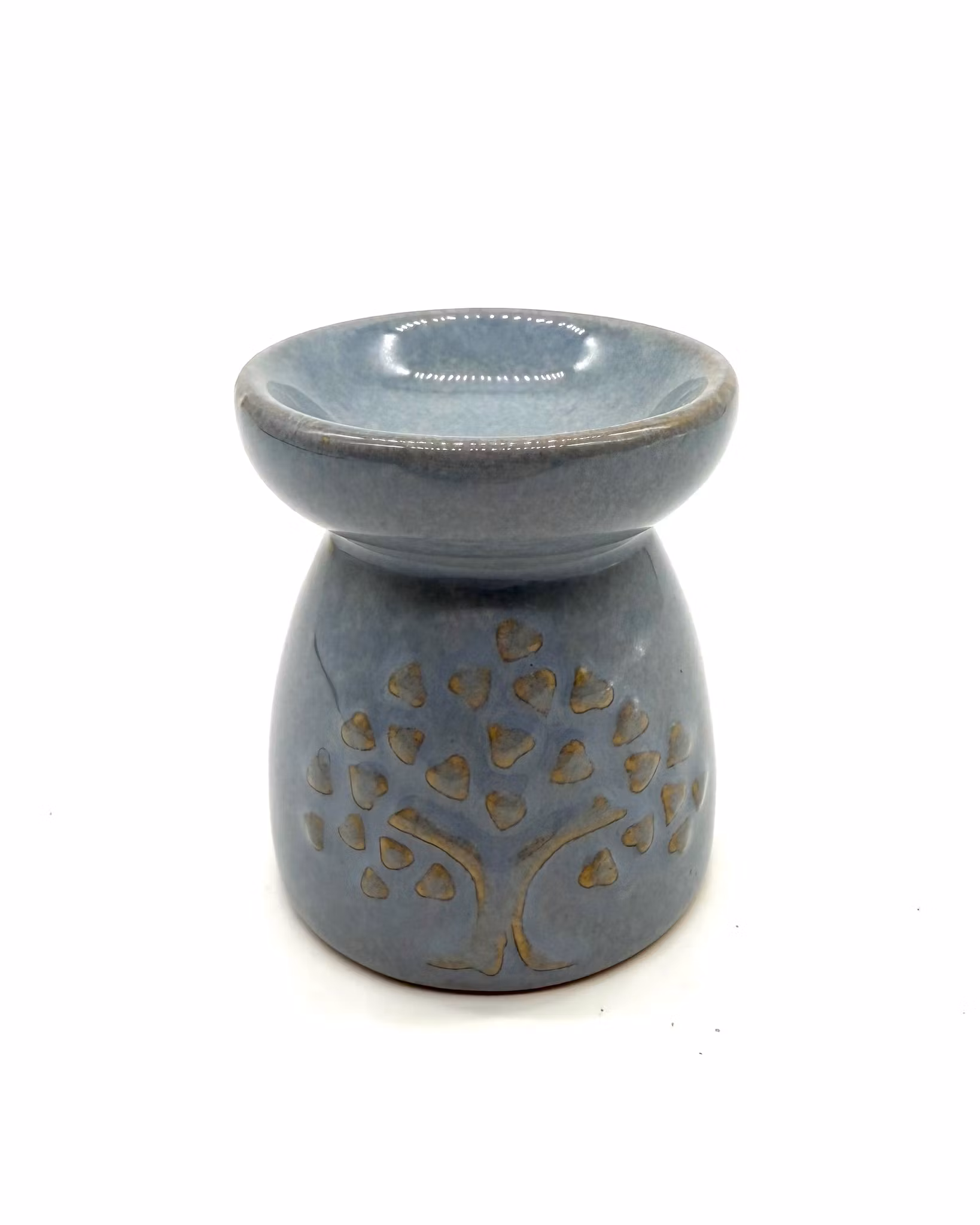 Liten Aromalampa med Trädmotiv, Blå Aromalampa