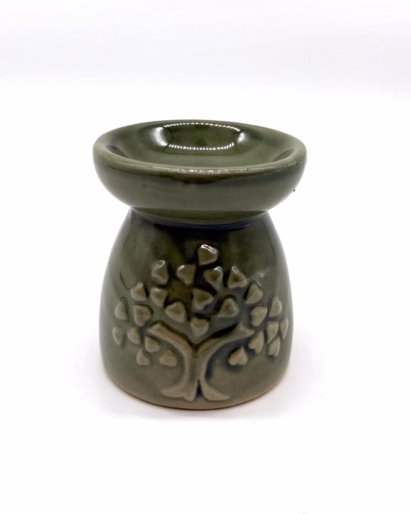 Liten Aromalampa med Trädmotiv, Grön Aromalampa