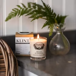 Bärnsten & Tonkaböna, Doftljus & Massageljus 18h, Klinta