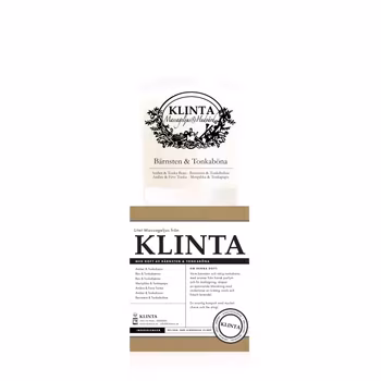Bärnsten & Tonkaböna, Doftljus & Massageljus 18h, Klinta