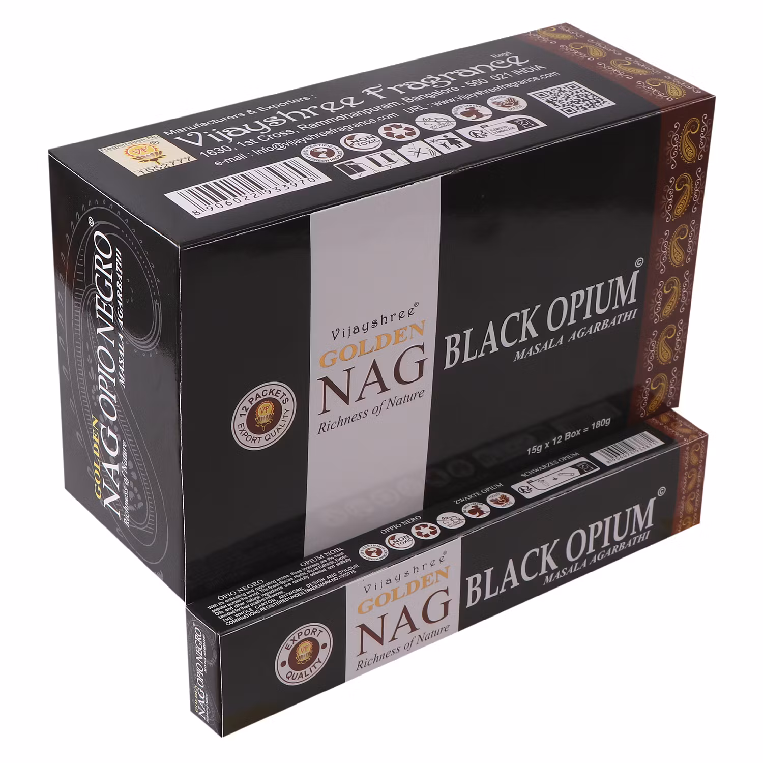 Black Opium, Rökelse, Golden Nag