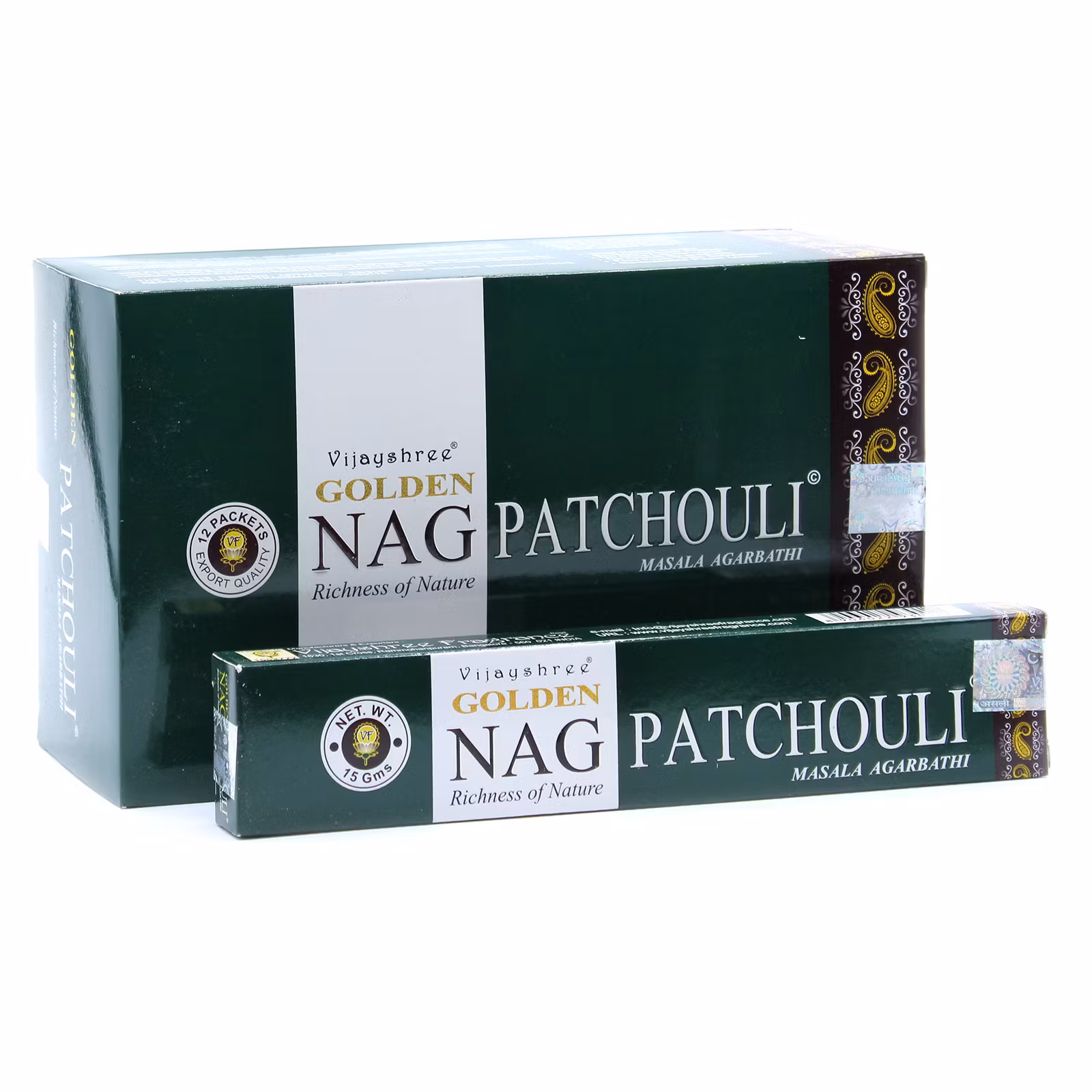 Patchouli, Rökelse, Golden Nag