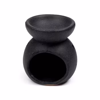 Liten Aromalampa med Spiralmotiv, Svart Aromalampa