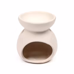 Liten Aromalampa med Spiralmotiv, Vit Aromalampa