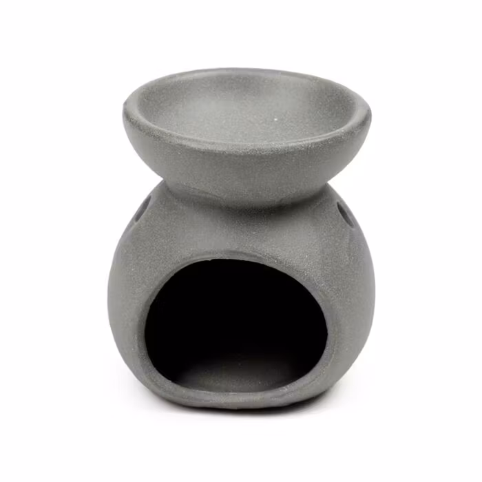 Liten Aromalampa med Spiralmotiv, Grå Aromalampa