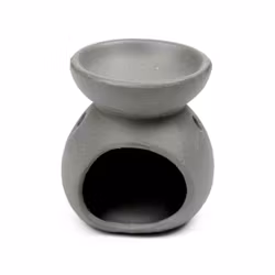 Liten Aromalampa med Spiralmotiv, Grå Aromalampa