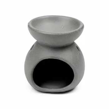 Liten Aromalampa med Spiralmotiv, Grå Aromalampa