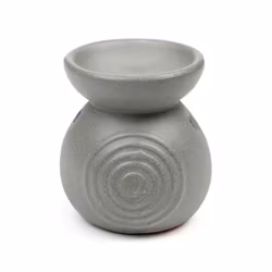 Liten Aromalampa med Spiralmotiv, Grå Aromalampa