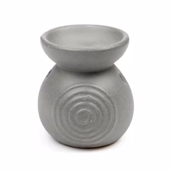 Liten Aromalampa med Spiralmotiv, Grå Aromalampa