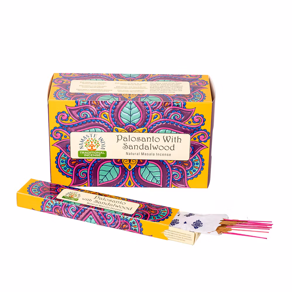 Palo Santo with Sandalwood, Rökelse, Namaste India