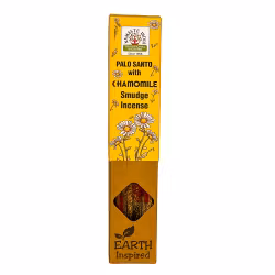 Palo Santo with Chamomile, Smudge Rökelse, Earth Namaste India