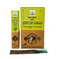 Palo Santo with Lemongrass, Smudge Rökelse, Earth Namaste India