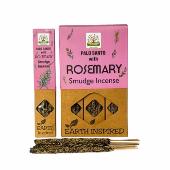 Palo Santo with Rosemary, Smudge Rökelse, Earth Namaste India