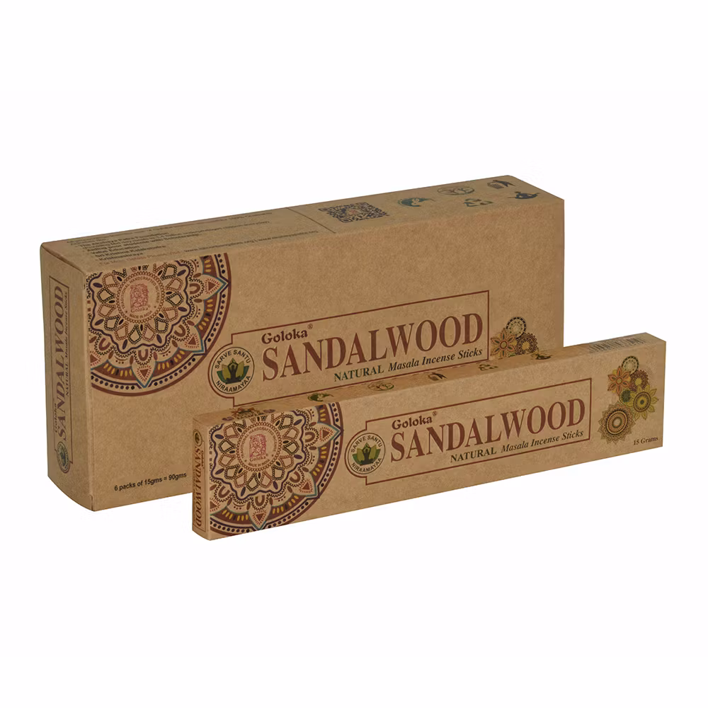 Sandalwood, Sandelträ ekologisk, Goloka rökelse