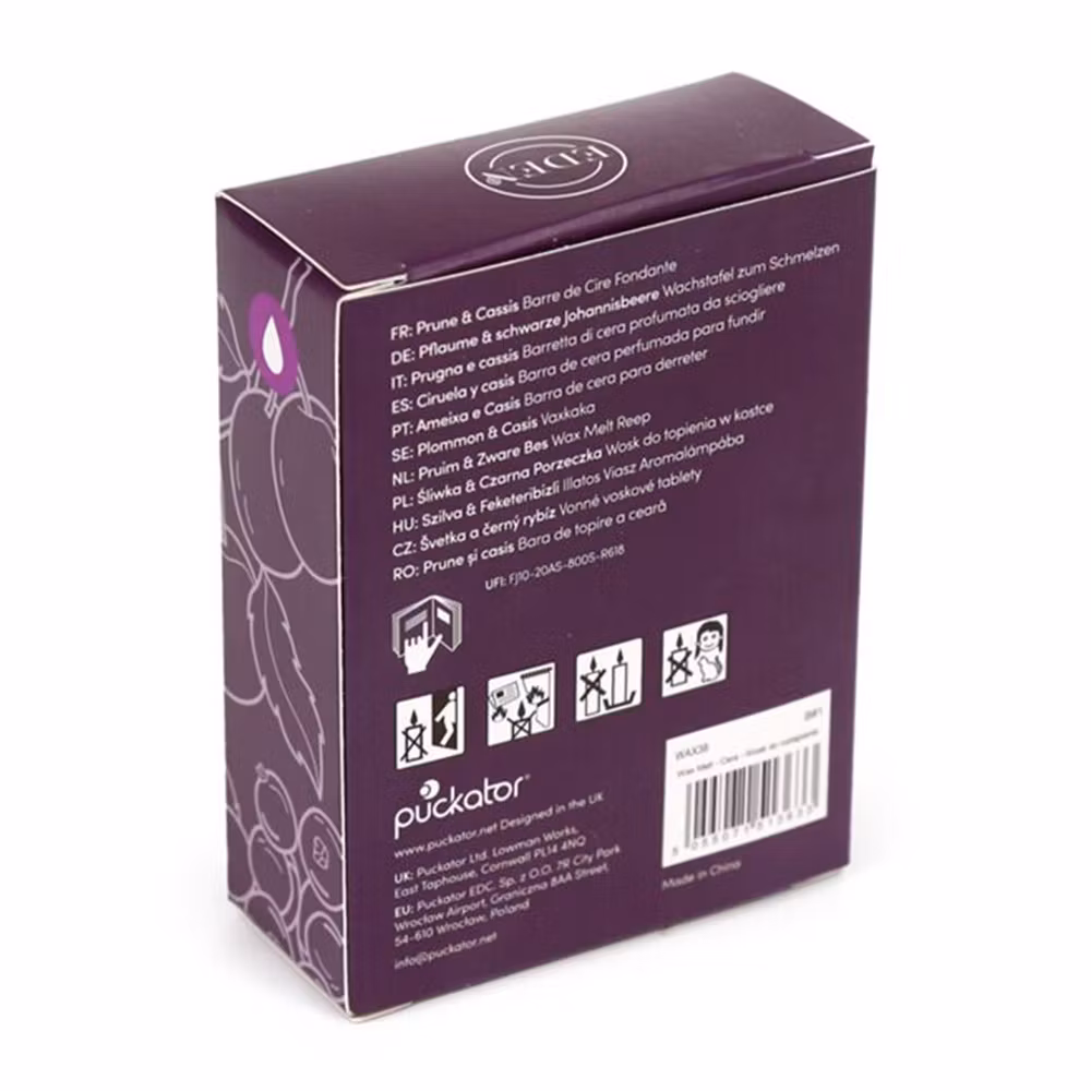 Black plum & Cassis, Plommon & Svarta Vinbär, Vaxkakor, Eden