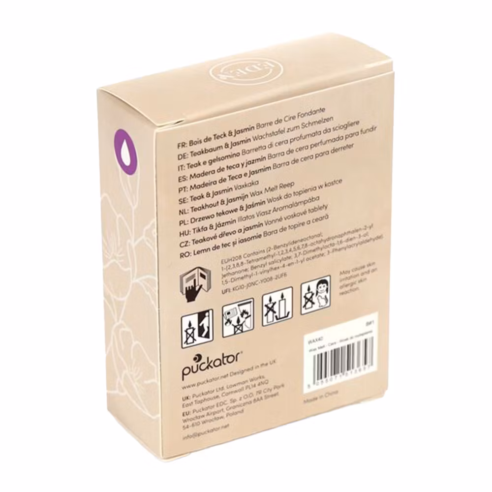 Teakwood & Jasmine, Teakträ & Jasmin, Vaxkakor, Eden