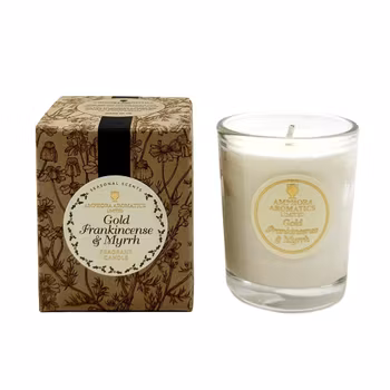 Gold, Frankincense & Myrrh, Doftljus 20h, Amphora Aromatics