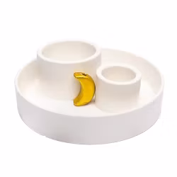 Vit med måne, Rökelsehållare för smudge & palo santo