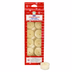 Dragon's blood, 12-pack Värmeljus, Satya