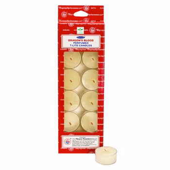 Dragon's blood, 12-pack Värmeljus, Satya