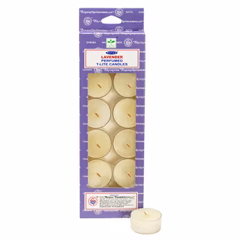 Lavendel, 12-pack Värmeljus, Satya
