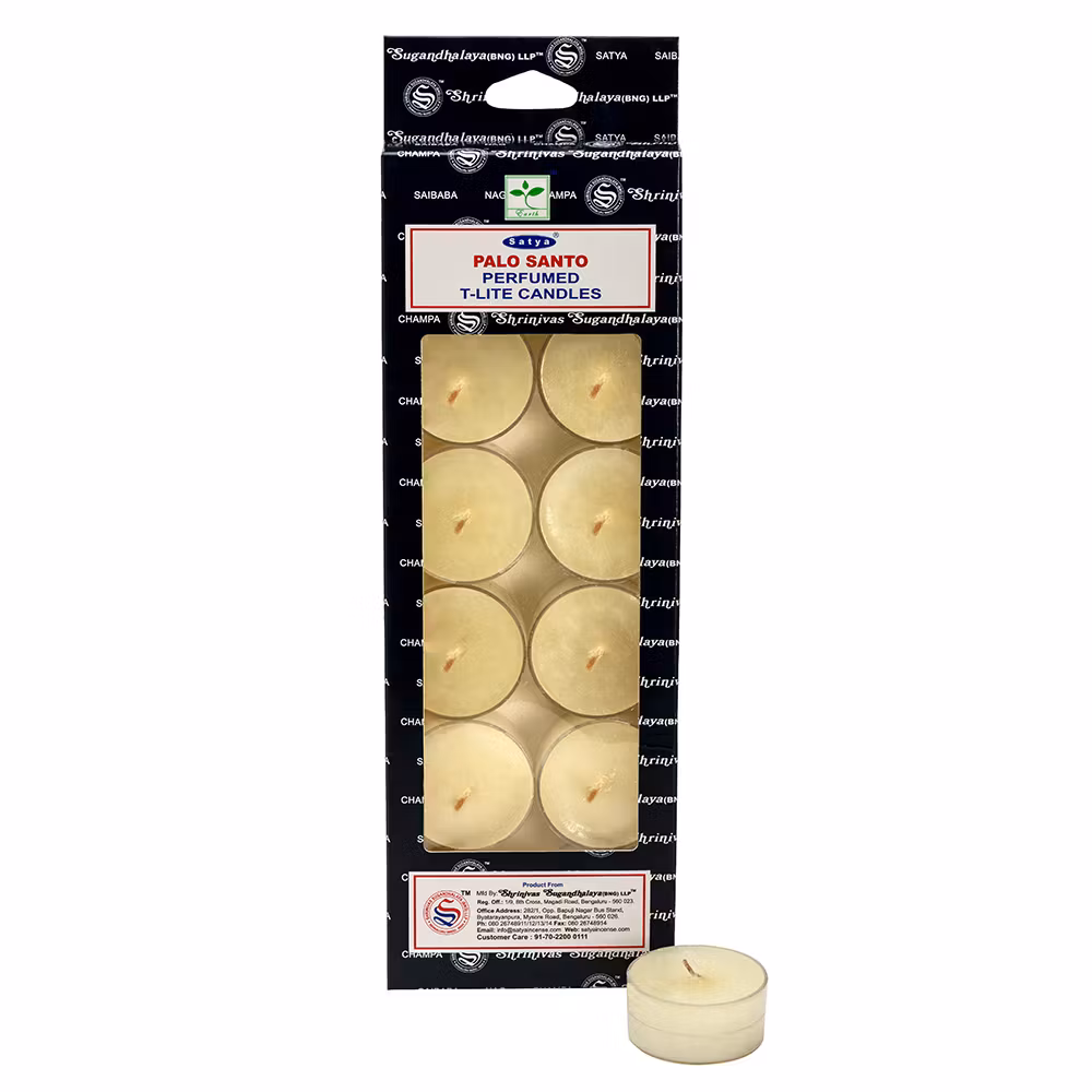 Palo Santo, 12-pack Värmeljus, Satya