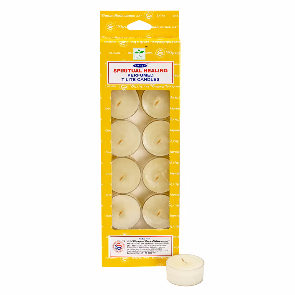 Spiritual Healing, 12-pack Värmeljus, Satya