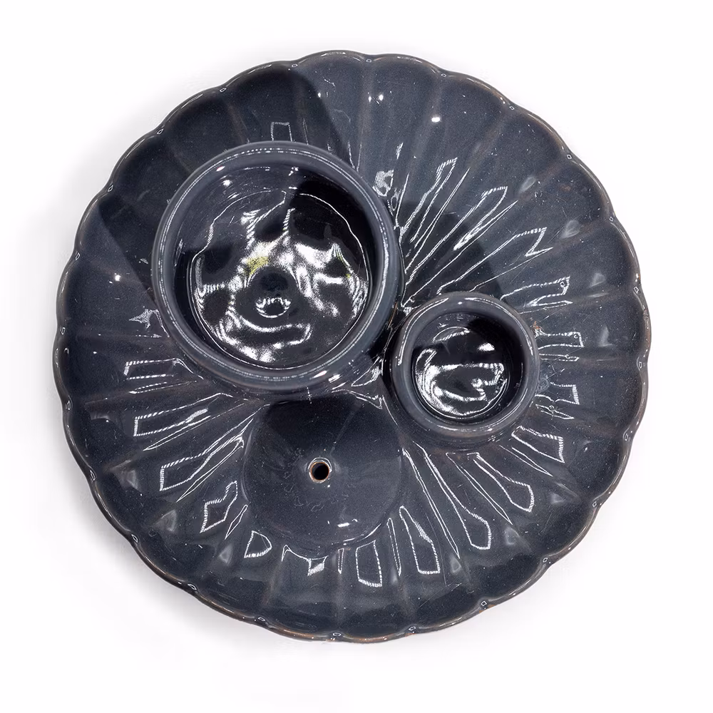 Lotusblomma grå, Rökelsehållare för smudge & palo santo