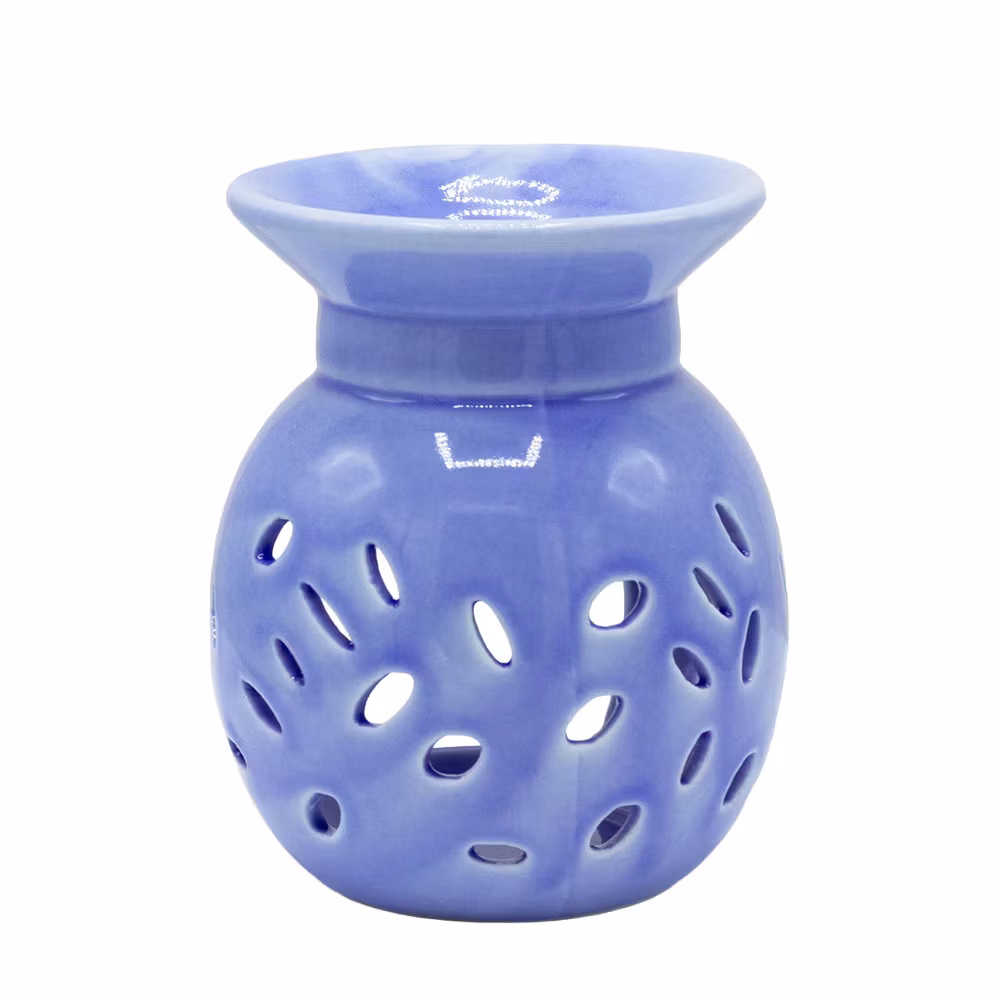 Floral, Lavendel färgad, Aromalampa