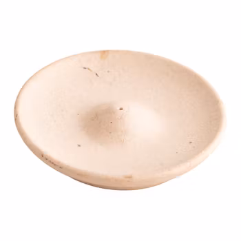 Sandfärgad rund, Rökelsehållare Keramik