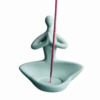 Grön buddha, Ljus & rökelsehållare, Keramik