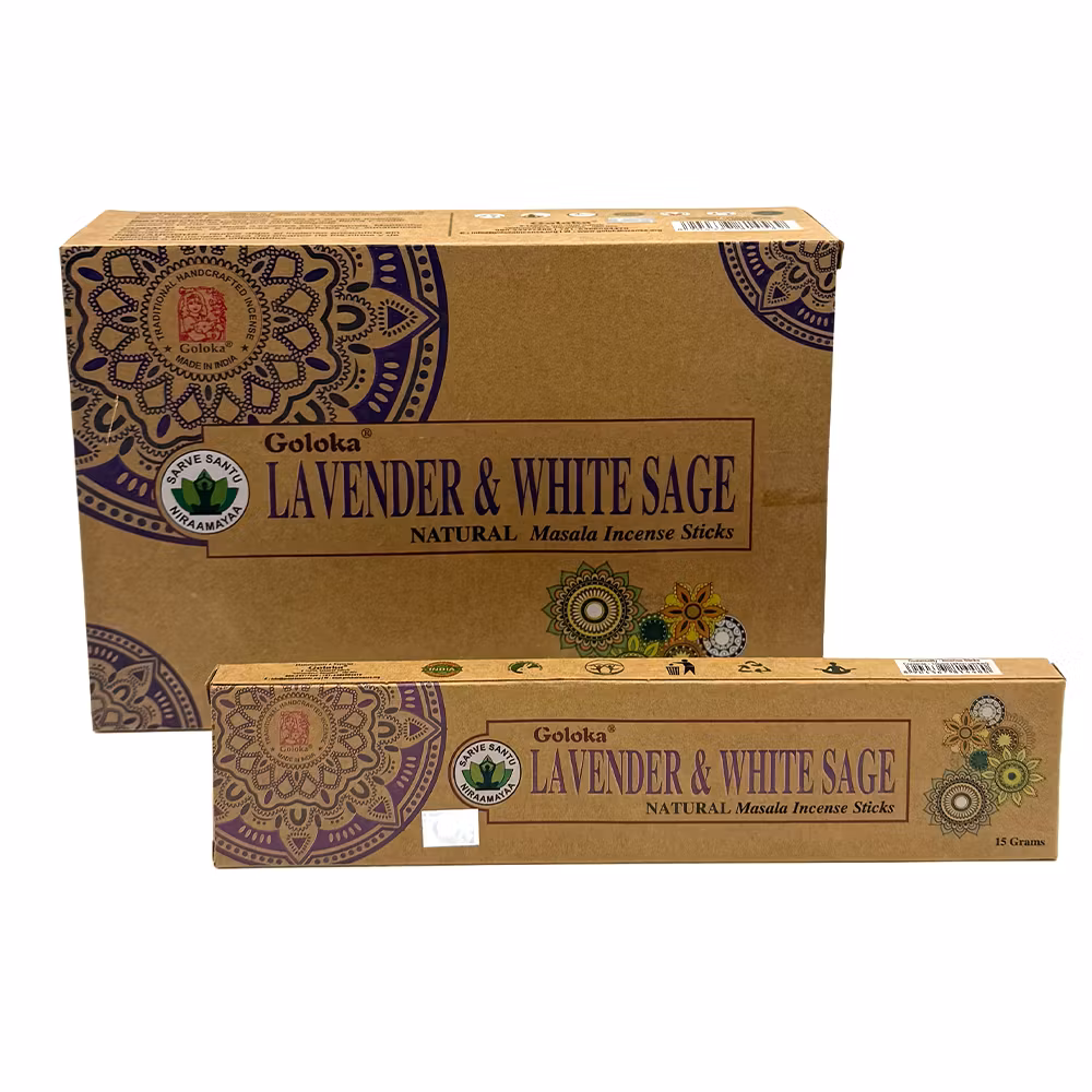 Lavender & White Sage ekologisk, Goloka rökelse