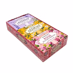 3-pack Handtvål, Floral Trio, Goloka Presentförpackning