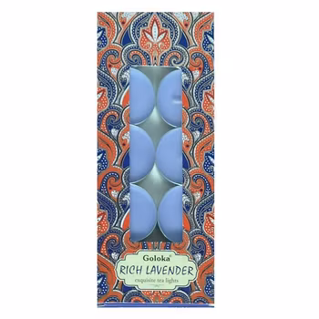 Rich Lavender, Lavendel, 10-pack Värmeljus, Goloka