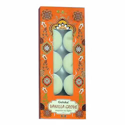 Vanilla Grove, Vanilj, 10-pack Värmeljus, Goloka